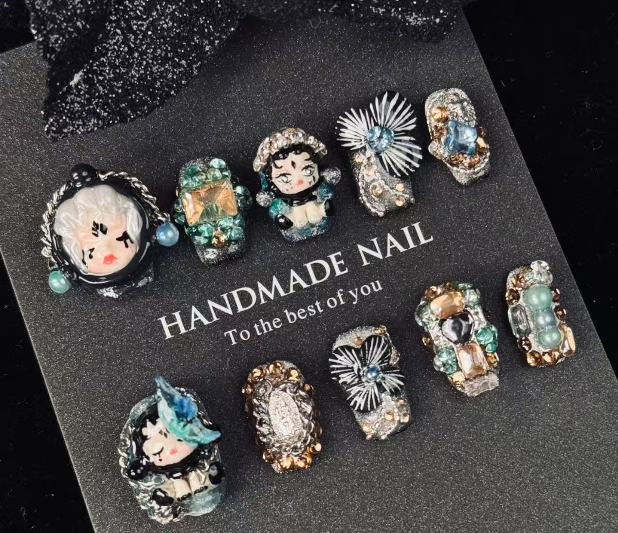 Falling Leaves - 3D Sculpted Autumn Press-On Nails