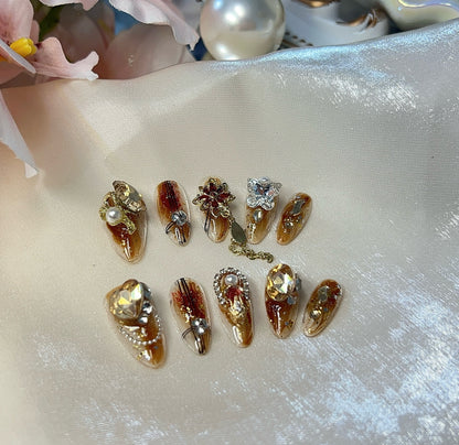 高级美甲贴钻