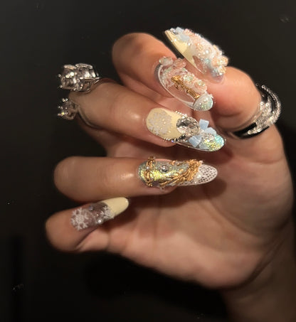 高级设计感美甲