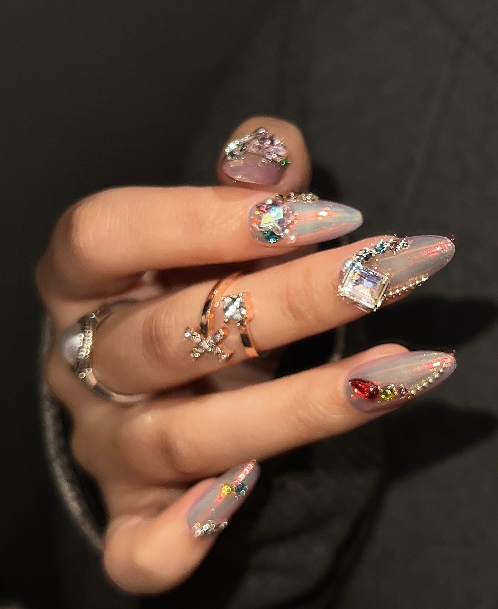 极光立体美甲贴钻