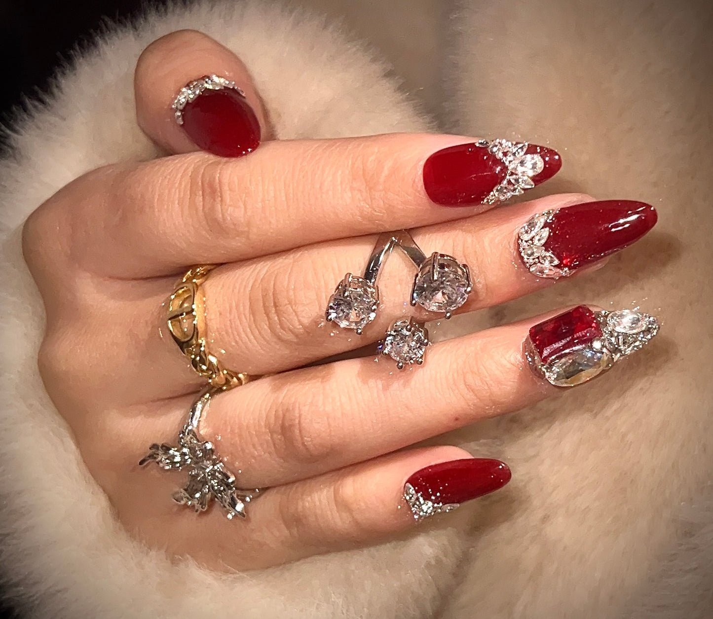 Red Press-On Nails – ManiRococo