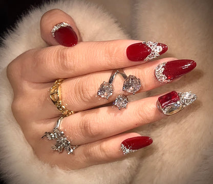 Red Press-On Nails – ManiRococo