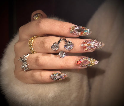 Pink Press-On Nails – ManiRococo