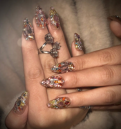 Pink Press-On Nails – ManiRococo