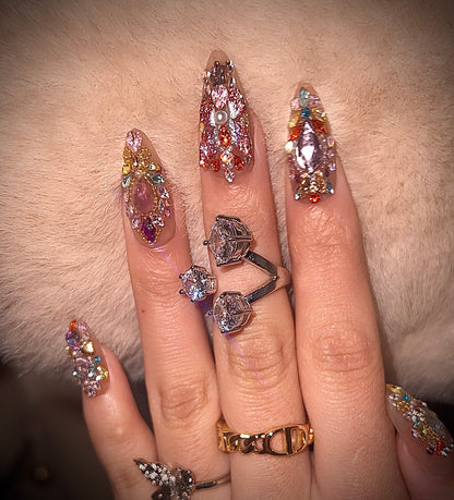 Pink Press-On Nails – ManiRococo