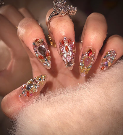 Pink Press-On Nails – ManiRococo