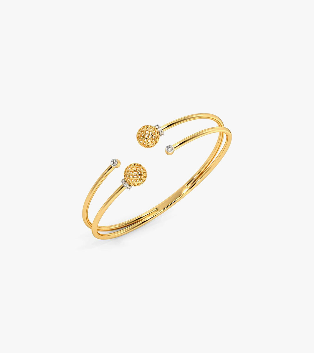 Blossom diamond bangle