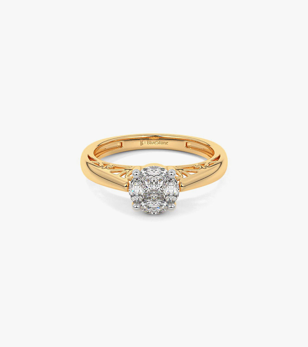 Cluster diamond ring