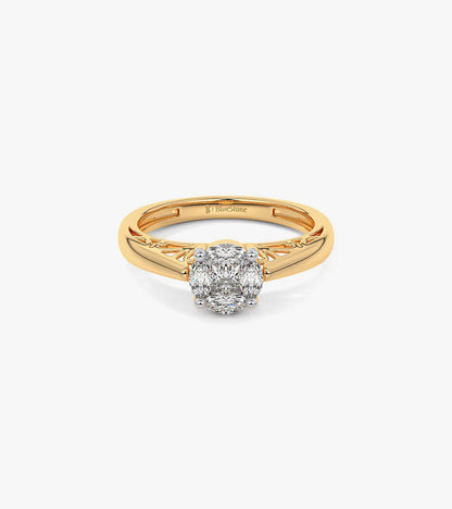 Cluster diamond ring