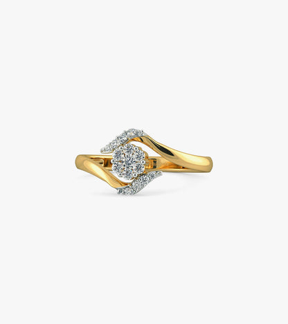 Cluster diamond ring
