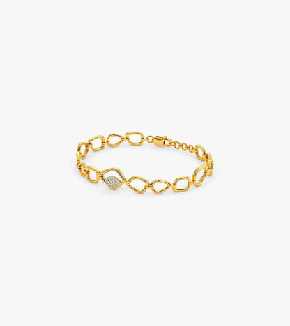 Gemstone chain bracelet