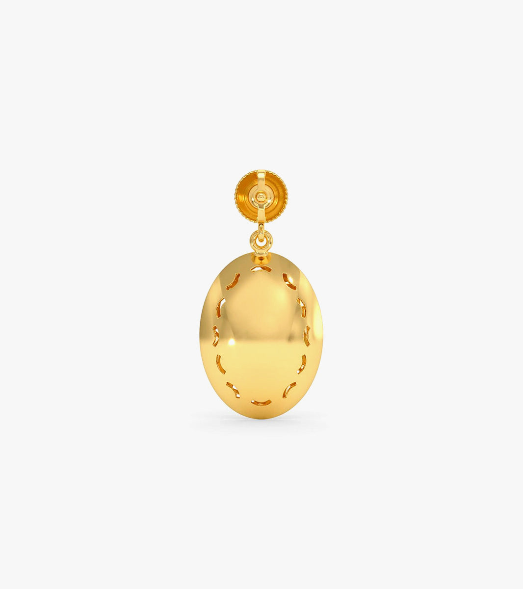 Drop gold earrings