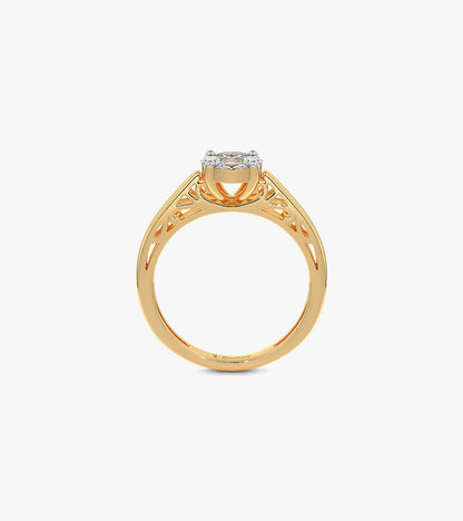 Cluster diamond ring