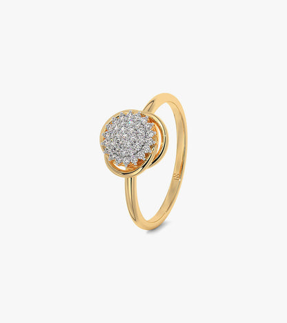 Cluster diamond ring